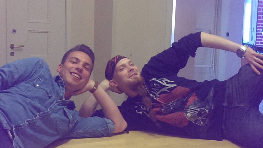 Nämä herrat valittiin alkukesästä 2015 johtamaan HC:n juhlavuositoimikuntaa. Vasemmalla Sebastian Lindberg, oikealla Tomas Sjöblom. Kuva: Piia Pasanen.